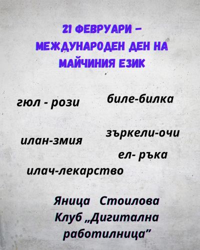 Международен ден на майчиния език 6